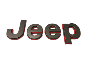 Jeep Badge 153X55Mm Red And Silver