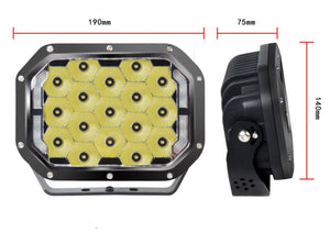 7 Inch 170W Rectangle Spot With Drl (Each)
