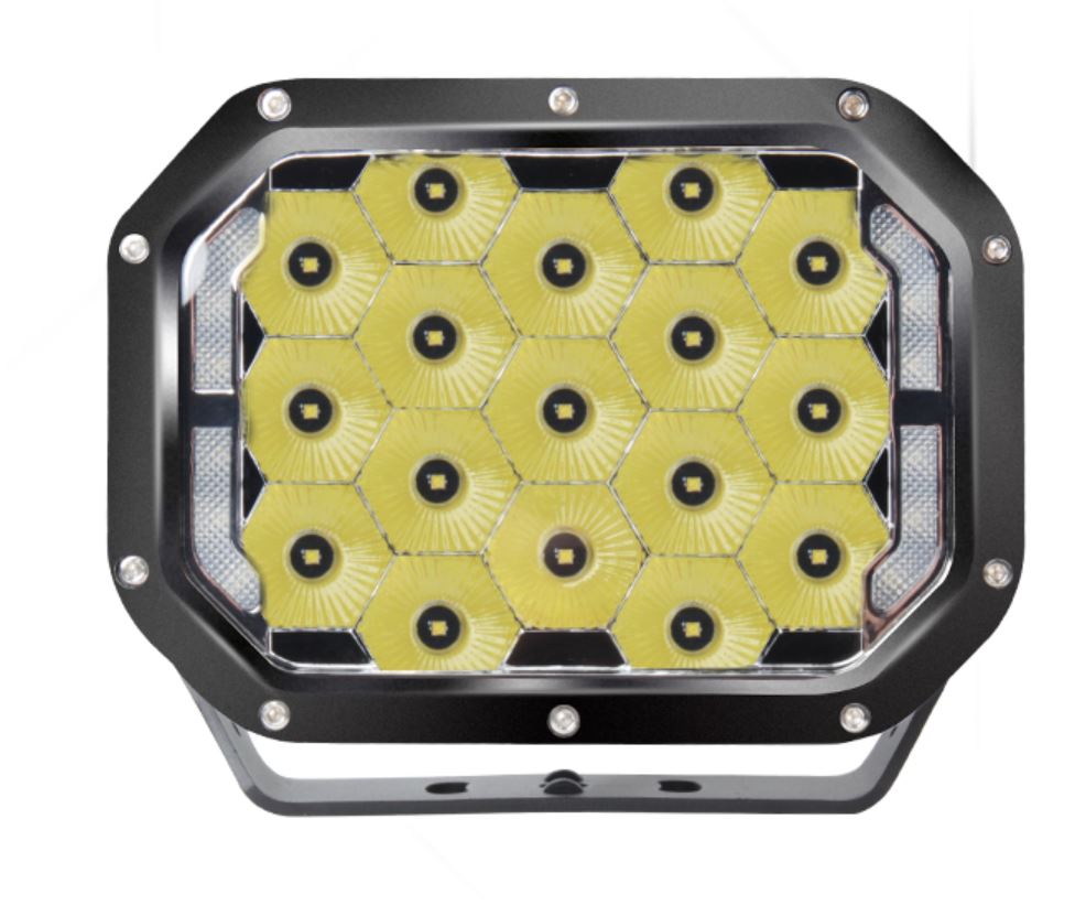 7 Inch 170W Rectangle Spot With Drl (Each)